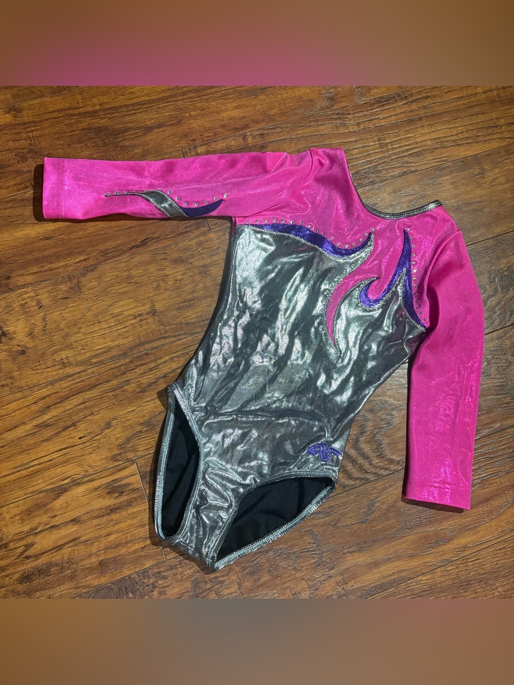 Alpha Factor girls size L long sleeve leotard